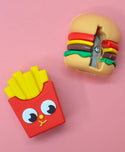 1 Pc Kawaii Novelty Hamburger Chips Drink Soft Eraser Sharpener School Office Supplies Gift Prizes Kids Cute Stationery