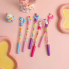1 Pc Gel Pens Writing Pens Alphabetical Gel Pens Unicorn and Oether Characters Shaped Pens Stationery Cartoon Pen The Sign Portable Pupils Plastic