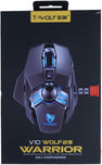 T-WOLF V10 WARRIOR BLACK RGB GAMING Mouse | Game Mouse Wired USB Esports