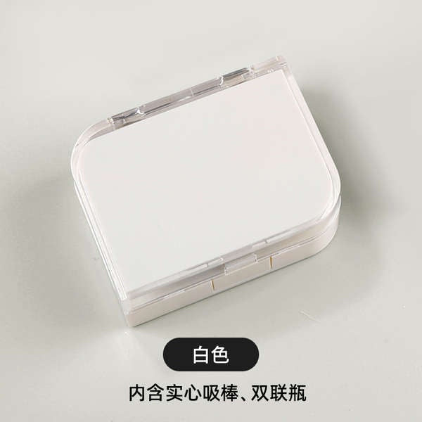 Contact Lens Case High Quality Travel Kit Pattern Travel Portable Solid Color Lens Cover Container Beauty Pupil Storage Soaking Box Eyewear Accessories