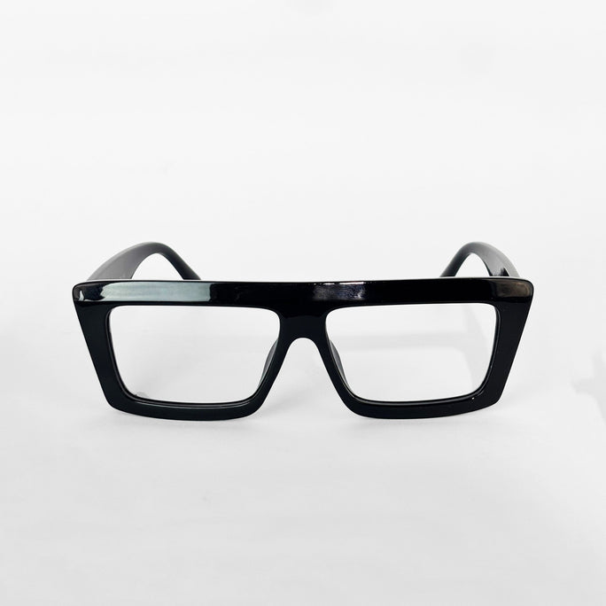 Urban Edge Rectangle Eyeglasses – Black