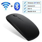 2in1 Rechargeable LED Wireless Mouse | Bluetooth + 2.4GHz Dual Mode | Silent
