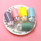 Contact Lens Pill Shape Case High Quality Travel Kit Design Travel Portable Solid Color Lens Cover Container Beauty Pupil Storage Soaking Box Eyewear Accessories