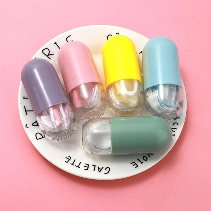 Contact Lens Pill Shape Case High Quality Travel Kit Design Travel Portable Solid Color Lens Cover Container Beauty Pupil Storage Soaking Box Eyewear Accessories