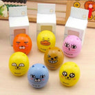 Cute Cartoon Face Egg Shape Lens Container Contact Lens Case Accessories DIY Contact Lens Storage Box Portable Travel Contact Lens Case