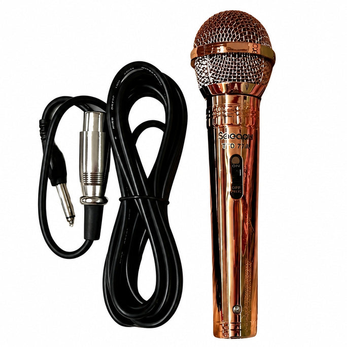 Professional Dynamic Condenser Microphone Saeapu TTD 77A Vocal Stage Mic Wired