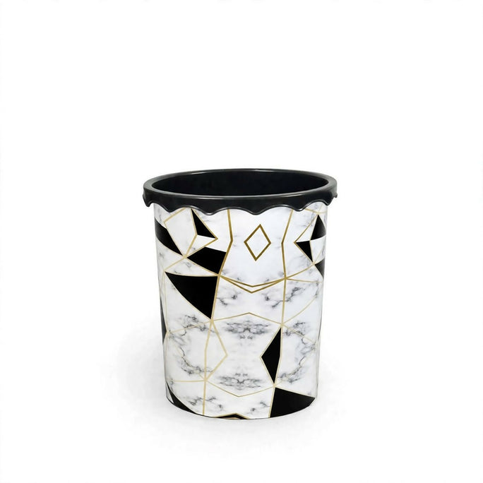 Prince Ware Dustbin Marble Small - 5 Liters - (Pack of 2)