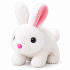 Cute Plush Bunny Soft Toy – Fluffy Rabbit Stuffed Toy