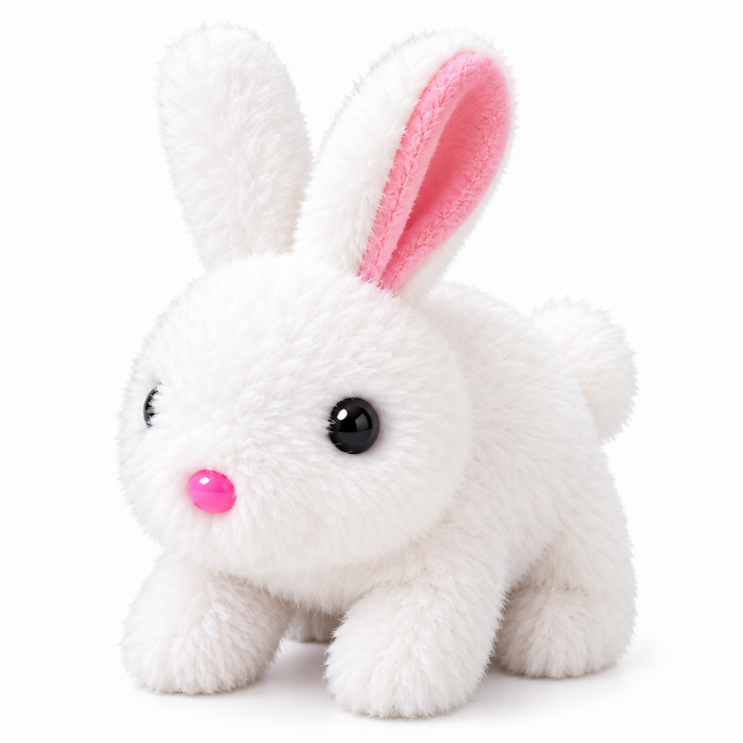 Cute Plush Bunny Soft Toy – Fluffy Rabbit Stuffed Toy