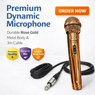 Dm-701 Uni-directional dynamic microphone. Perfect sound quality, XLR connector
