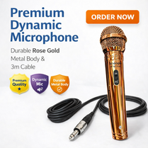 Dm-701 Uni-directional dynamic microphone. Perfect sound quality, XLR connector