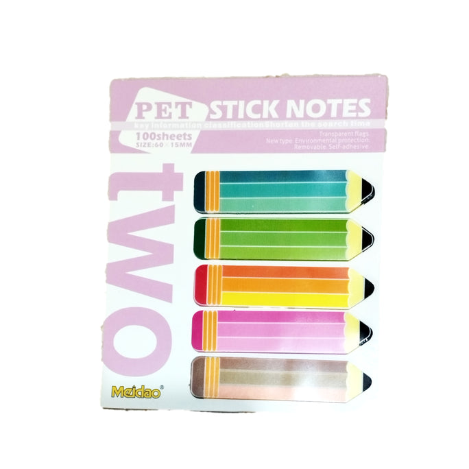 Cute Sticky Notes Different shape Pencil / Scale / Aarow / Cutter Adhesive Office School Supply Scratch Stationery Morandi Memo Pad Index Notepad Sketchbook Planner