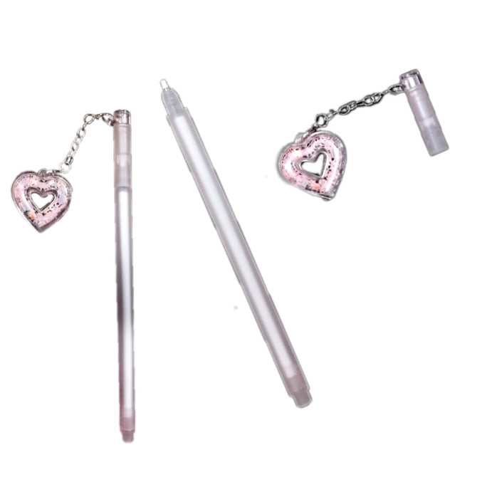 01 PC Cute Heart Shape Writing Gel Pens for Office School Student Supplies,Pens