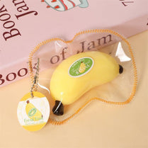 Relieve stress and anxiety by squeezing a soft Taba squishy, Banana, Butterfly color and touch feeling toy for kids and adults