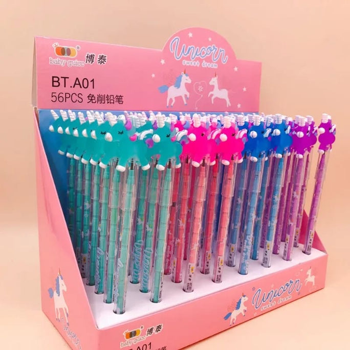 01/2 Pc Unicorn / Mickey Style Sikka Pencils