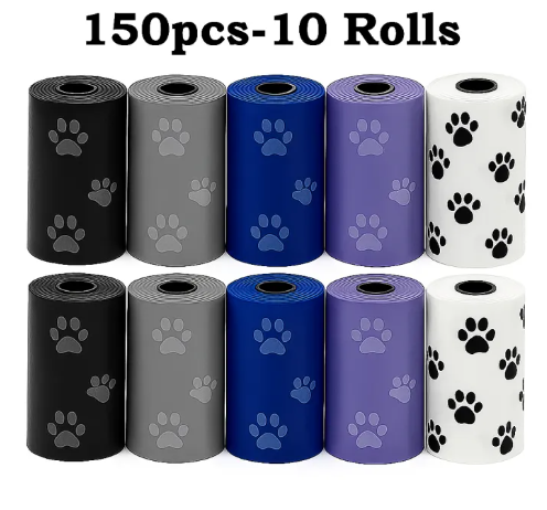 10/20/40 Rolls of Baby Diaper Diaper Disposal Bag Rubbish Bags Pet Dog Poo Waste Bag Rolls Garbage Pets Wastage Bags
