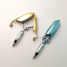1PC Creative Unique Folding Ballpoint Pen 1.0mm Black Gel Pen Writing Tools School Student Stationary Office Supplies