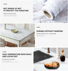 60CMx2M Wall Paper Waterproof Heat Resistant Self Adhesive Anti Oil Kitchen Wallpaper Marble Sheet For Kitchen