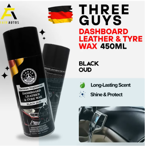 Three Guys Dashboard Leather & Tyre Wax Spray 450ml