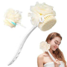 2 In 1 Back Scrubber Bath Long Handle Scrubbing Brush