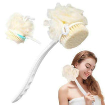 2 In 1 Back Scrubber Bath Long Handle Scrubbing Brush