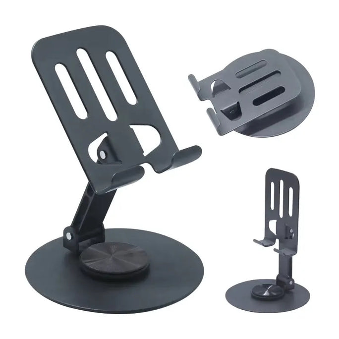 Universal Full Metal Mobile Phone Stand 360° Rotating Aluminum Alloy Base