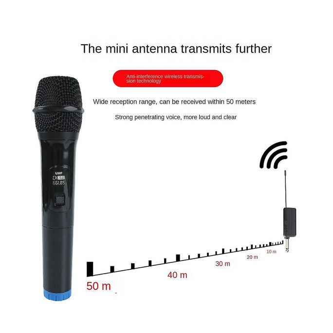 LT-125 2x Universal Wireless Microphone Professional Handheld Mic System +