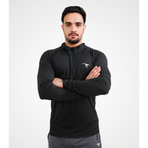 AUH Apex Quarter-Zip Pullover-Black