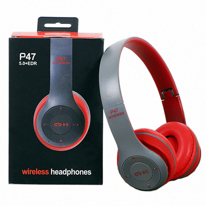 P47 Wireless Gaming Headphones Bluetooth Headset Foldable Headband With Calling