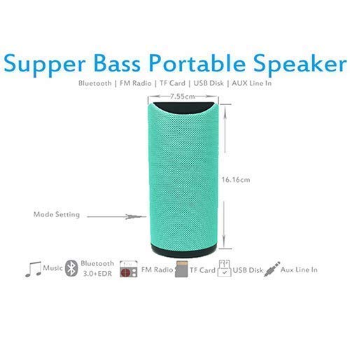 TG113 Portable Bluetooth Wireless Speaker With Mic High Super Bass Sound Mini