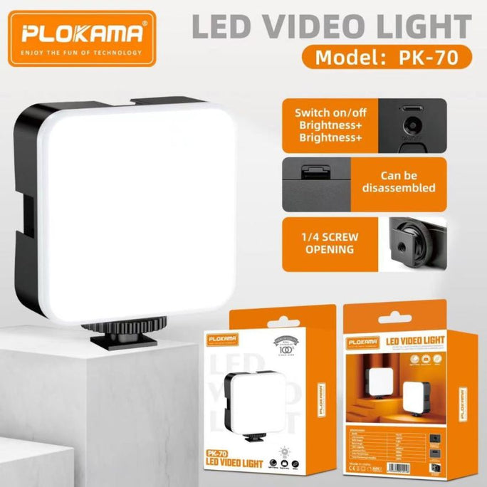Plokama PK 70 Photography Video Lighting Kit | LED Studio Streaming Lights 49