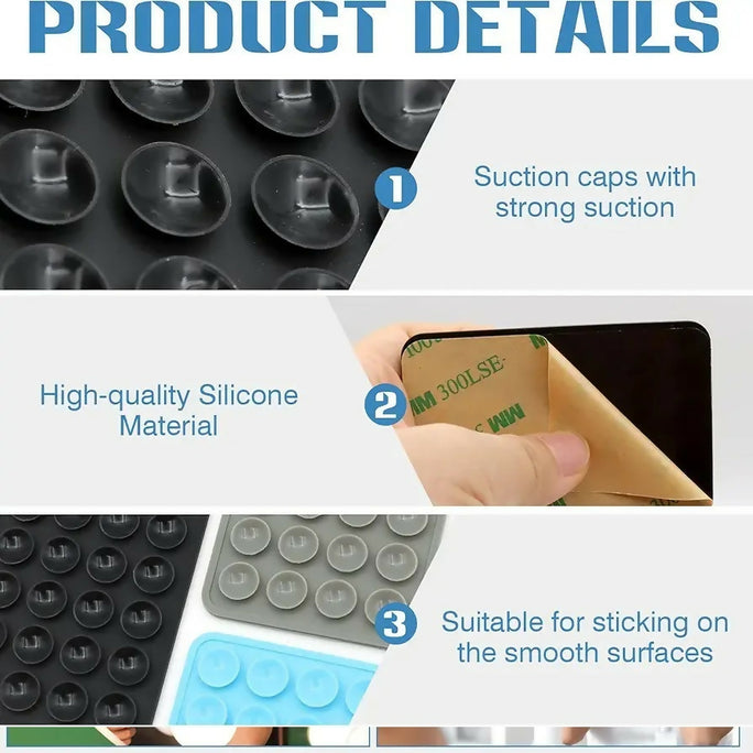 Silicone Suction Pad Phone Holder Self Adhesive Rubber Sucker Holder For VR Mobile Accessories