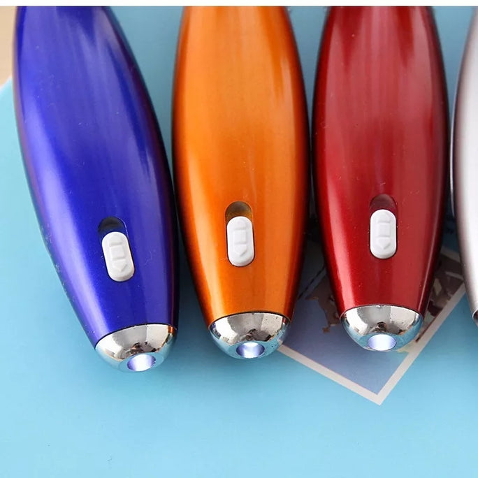 01 pc Creative Ballpoint GEL Pen Portable Hanging Neck Multifunction ball Pens With Note Paper Cute LED Light Pen Novel School Supplies Multifunctional Ballpoint Pen Note Paper Lamp Ballpen