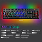 Teamwolf 3 in 1 Gaming Combo Mechanical Gaming Keyboard RGB Backlights 104