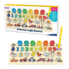 Science Logic board Teaching Logarithm Preschool Learning Wooden Challenge Board - 3+