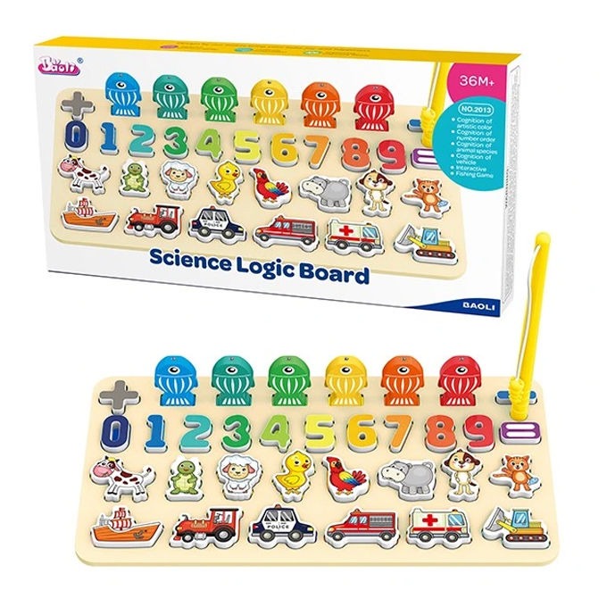Science Logic board Teaching Logarithm Preschool Learning Wooden Challenge Board - 3+