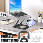 LT01 2-in-1 Desktop Tablet & Phone Holder | Foldable Rotary Adjustable Bracket