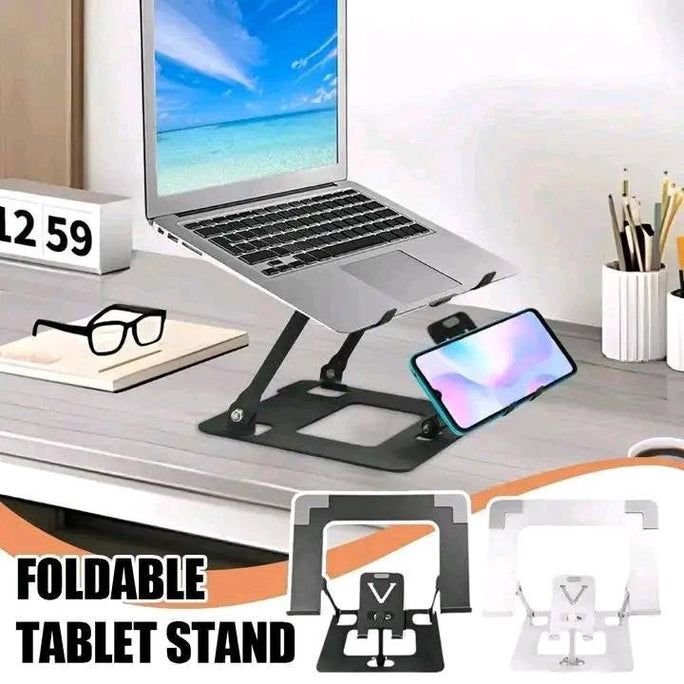 LT01 2-in-1 Desktop Tablet & Phone Holder | Foldable Rotary Adjustable Bracket