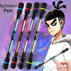 01 Peice of Spinning Writing Pen Student Relieve Stress Rotating Ballpoint Gel Pen Kids Gift Toy Stress Reliever Anti-Slip Hand Spinner Durable and Attractive Cool Finger Whirling Pen Spinner Kid Toy Adult Stress Relief Spinning Pen Stable Pivot Anti-slip