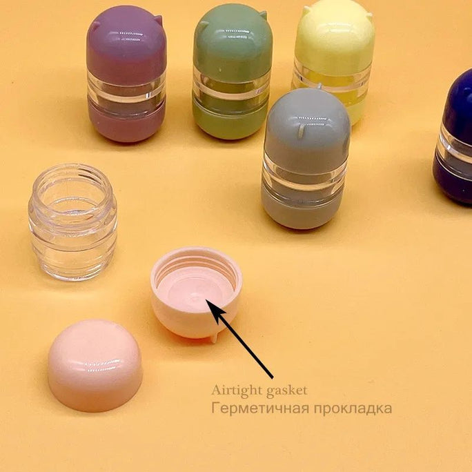 Cute Bear Lens Container Contact Lens Case Accessories DIY Contact Lens Storage Box Portable Travel Contact Lens Case