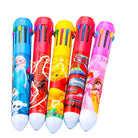 01/2 Pc 10 in 1 Pen Multicolor Gel Pen 10 Ink Refill in one Pen10 in 1 character ballpoint pen