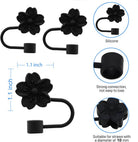 Pack of 2 Silicone Straw Topper Caps for Stanley & Other Tumblers | 10mm Straw Covers Compatible with 30oz & 40oz Tumblers | Reusable Dust-Proof Straw Stoppers