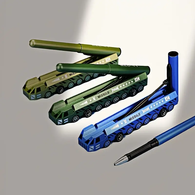 1pc/Creative Cool Missile Shape Gel Pen, Simulated Weapon Style Signature Pen, Student Festival Gift, Office Stationery, Suitable for School Return Gifts, Birthday Gifts