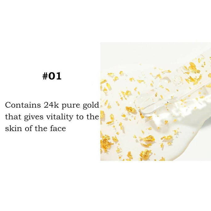 24K Goldzan Facial Serum Ampoule Pure Gold 99.9% Maison De Nature 100 Ml Made In Korea.