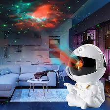 Astronaut Galaxy Projector Star Projector Galaxy Night Light Astronaut Light Projector Starry Nebula Ceiling LED Lamp with Remote Control White Star