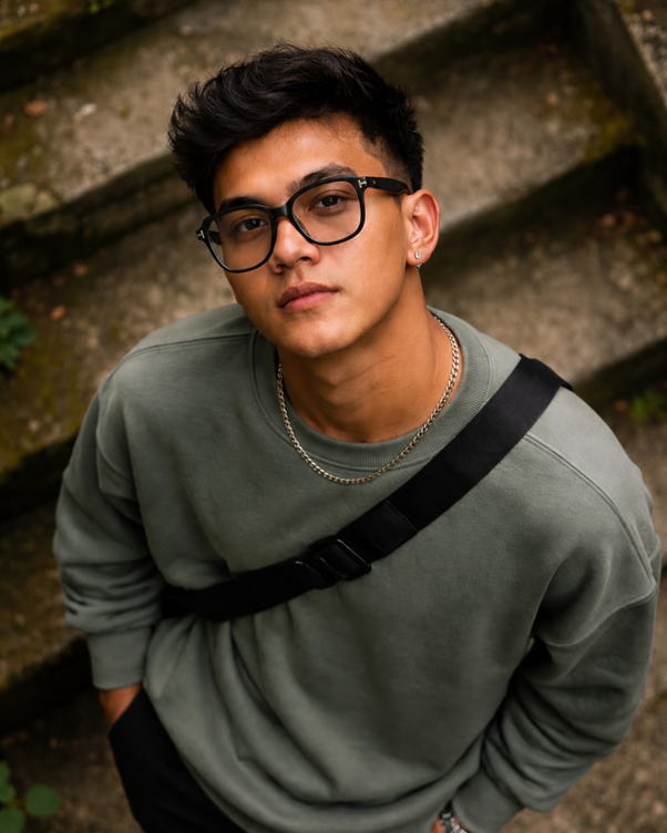 Rave Black Transparent Cat Eye Frame Glasses