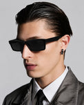 Rave Aero Black Square Sunglasses