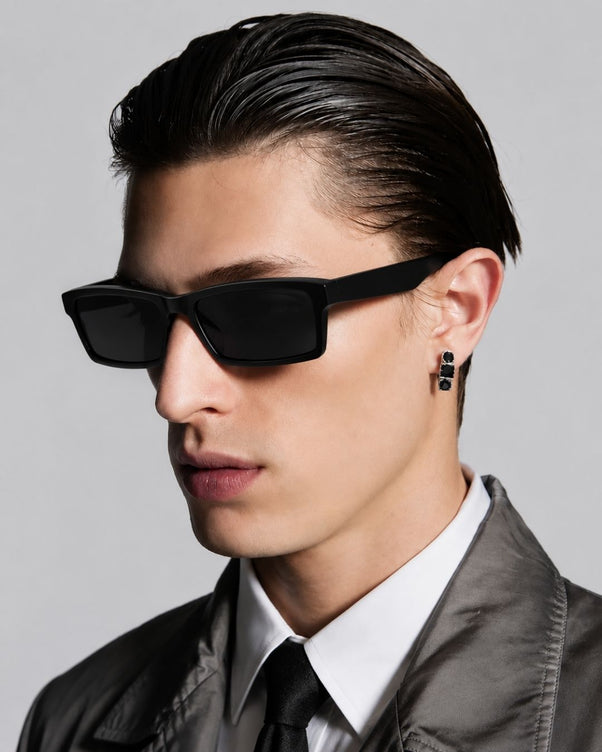 Rave Aero Black Square Sunglasses