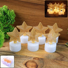 Star Moon Iron Art Mesh Candlestick Candle Lamp Rustic Style Display Mold Ramadan Eid Mubarak Festive Decoration