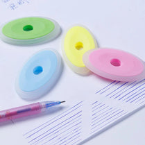 1pcs Neutral Erasable Pen Special Rubber Color Oval Eraser for Erasable Gel Pen Correction Supplies School Office Stationery